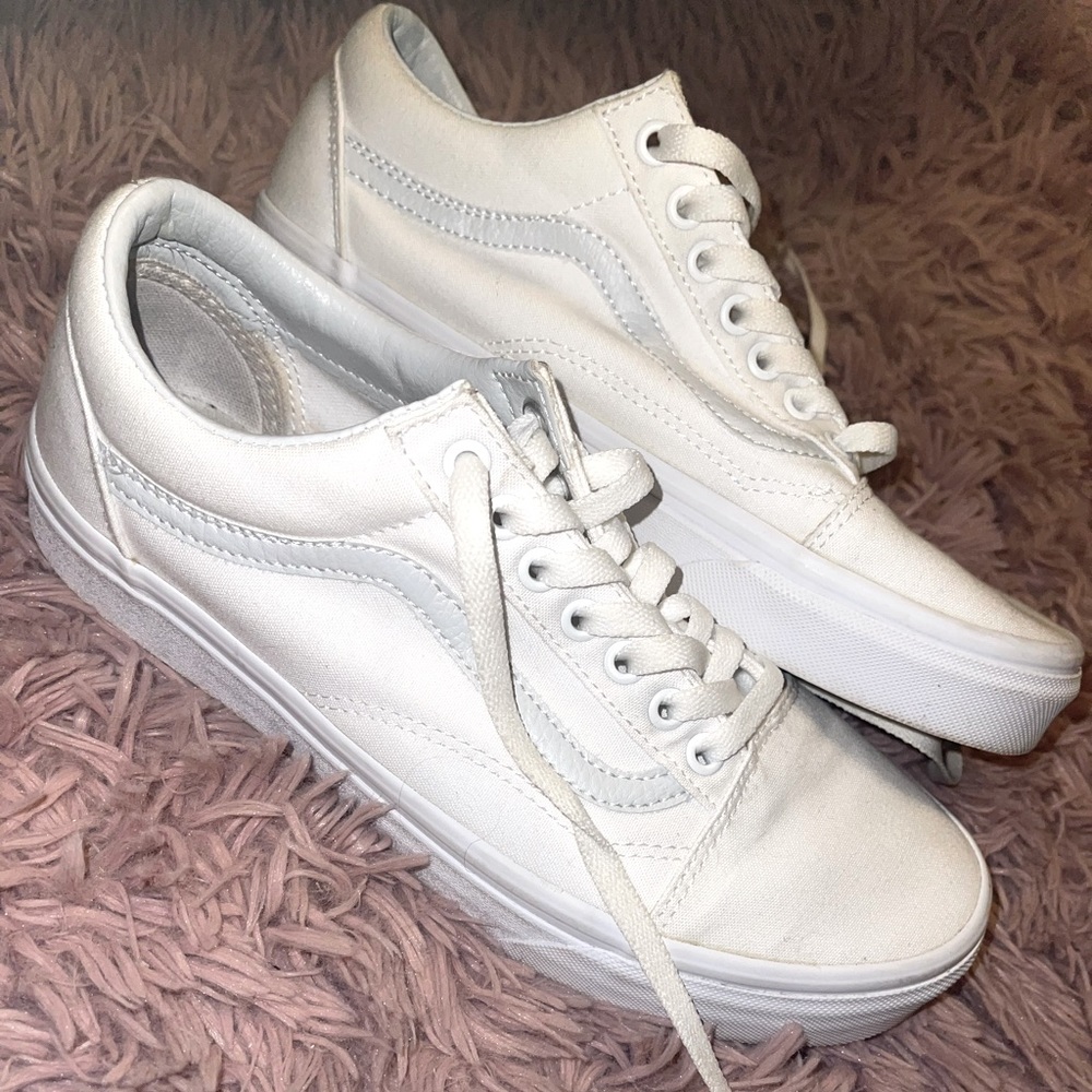 White old skool vans